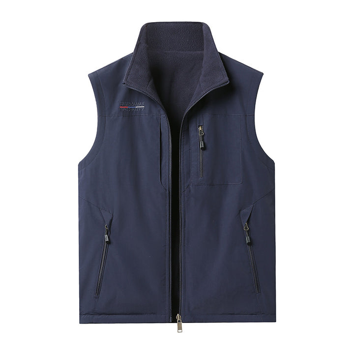 Men Warm Lined Outdoor Vest Mune Fashion