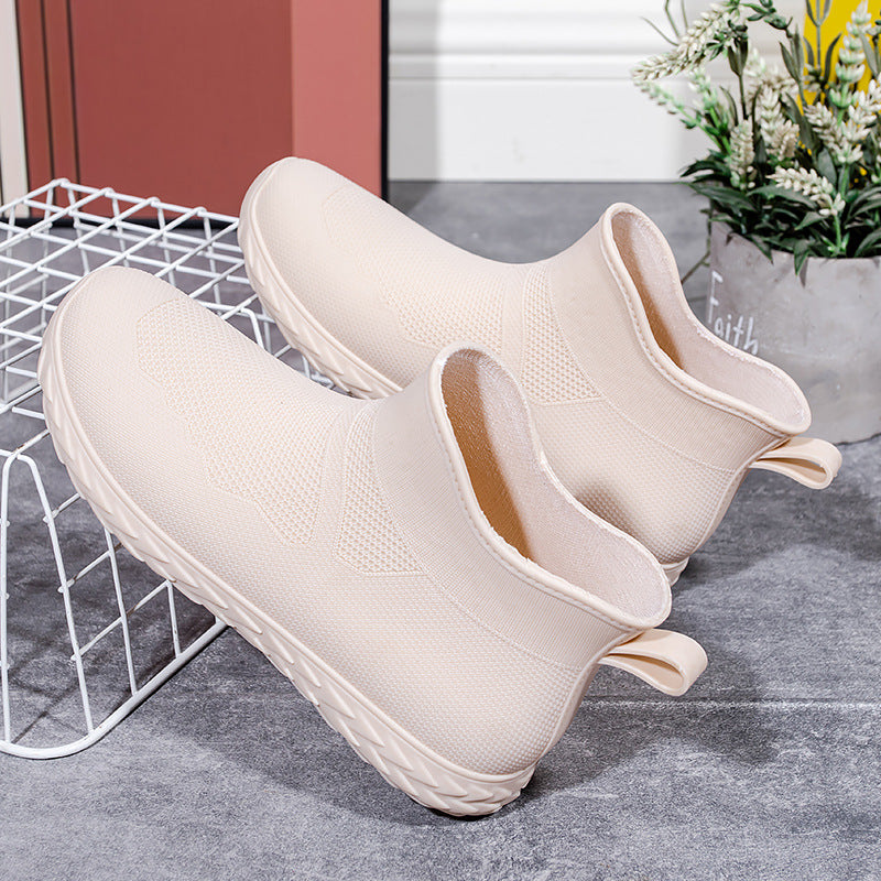 Women's Elastic Knit Slip-On Ankle Sneaker with Profilsole Mune Fashion