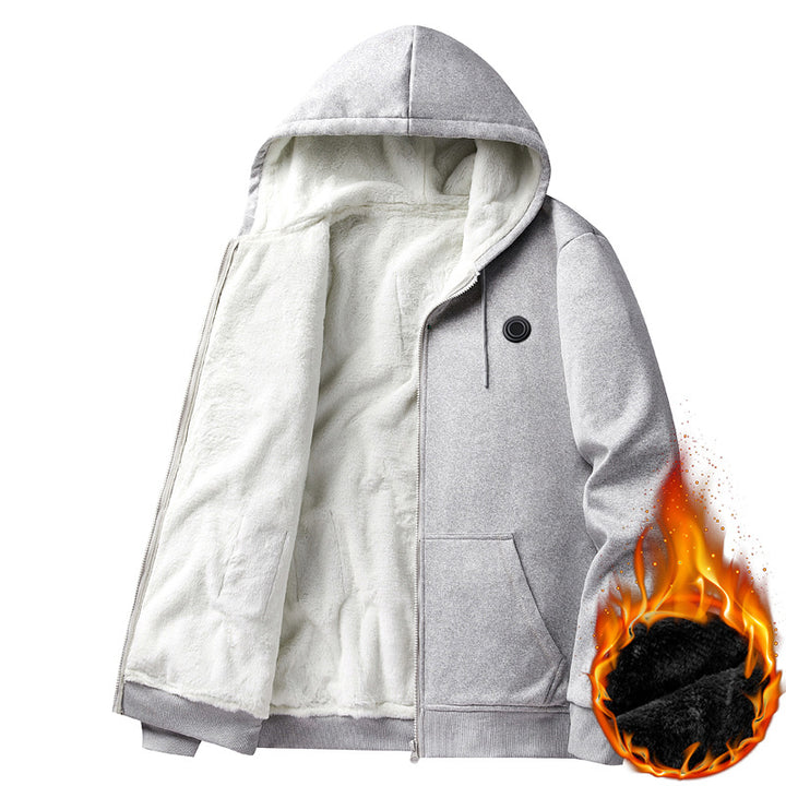 Men's Heated Fleece Hoodie Mune Fashion