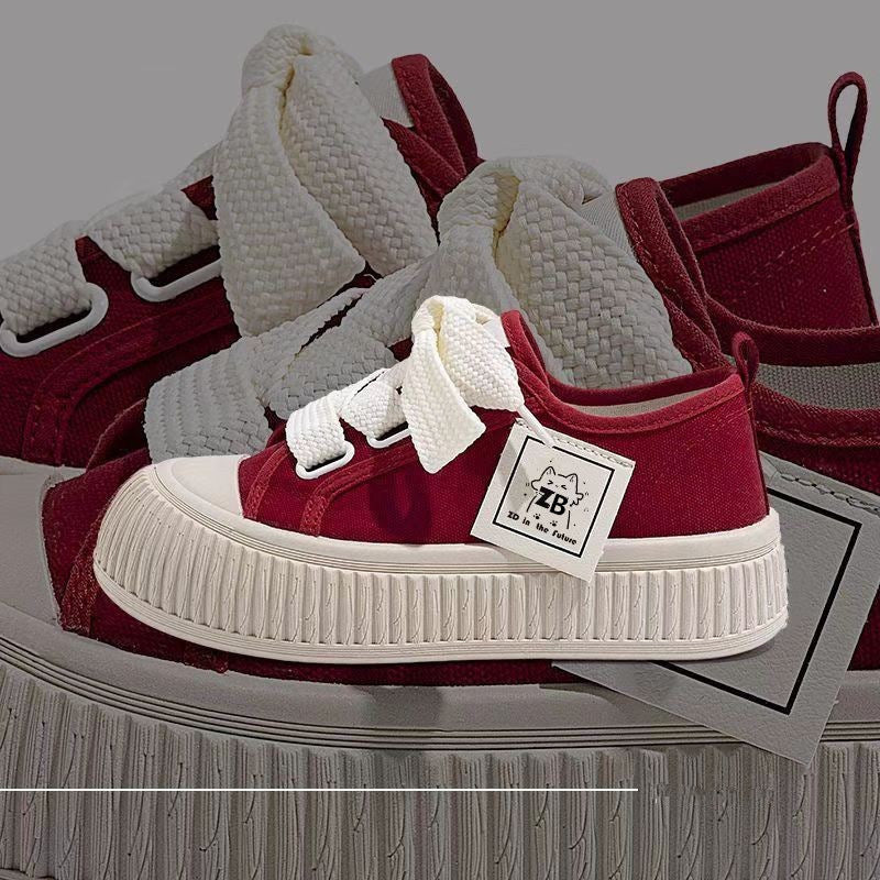Women's sneakers with trendy platform sole and comfortable upper material Mune Fashion