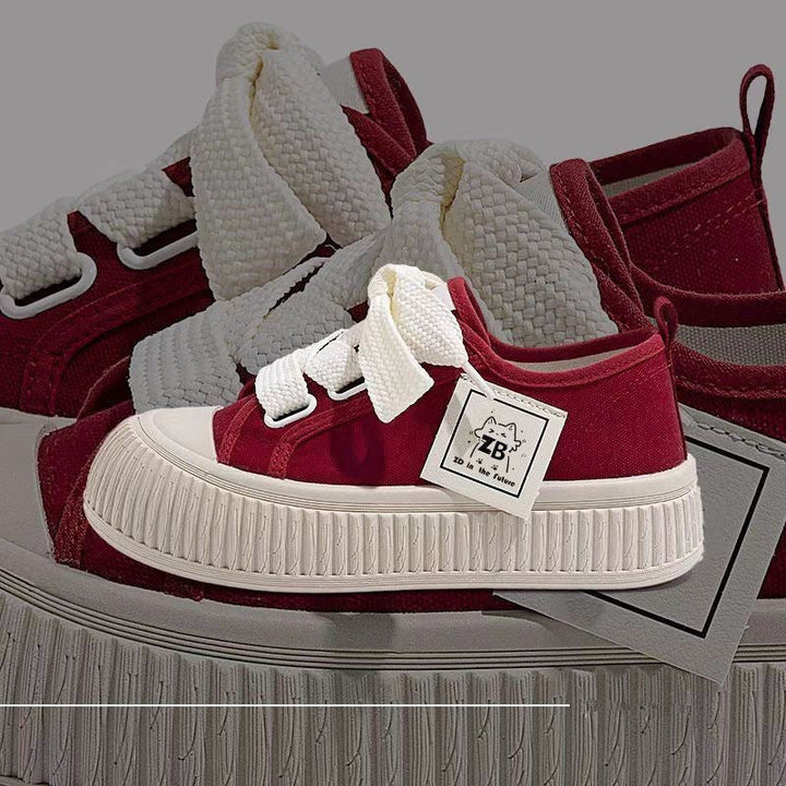 Women's sneakers with trendy platform sole and comfortable upper material Mune Fashion