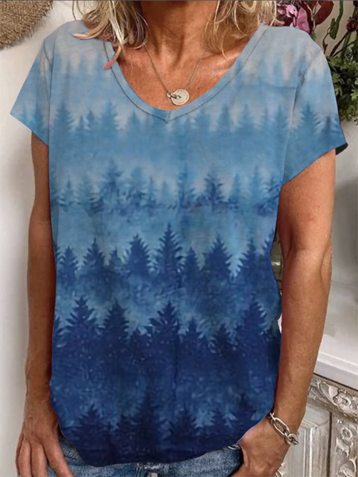 Ladies Loose Blouse with Colorful Paisley Pattern Mune Fashion