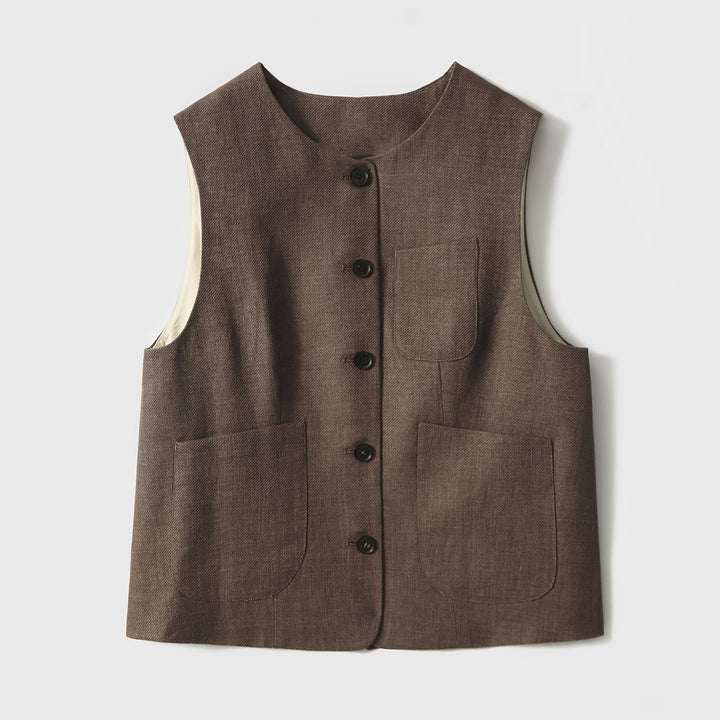 Women Classic Sleeveless Vest Mune Fashion
