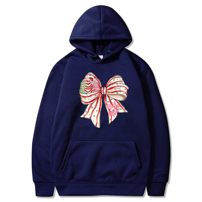 Women’s Hoodie with Festive Bow Design Mune Fashion