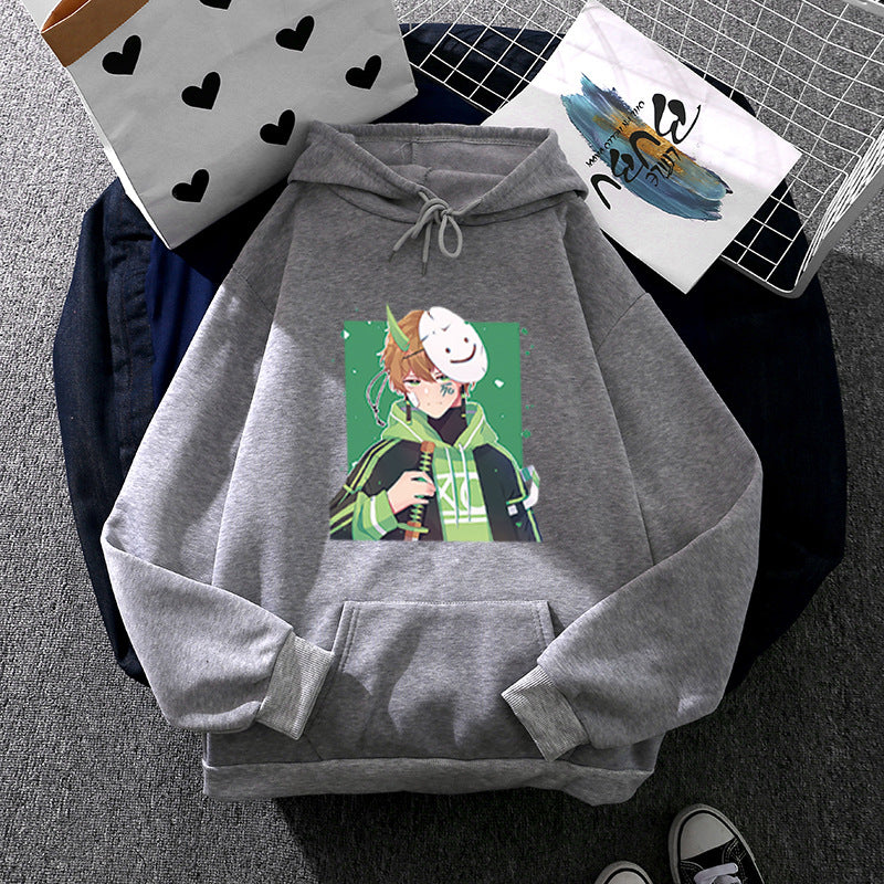 Women's hoodie with printed manga design and soft fleece lining Mune Fashion
