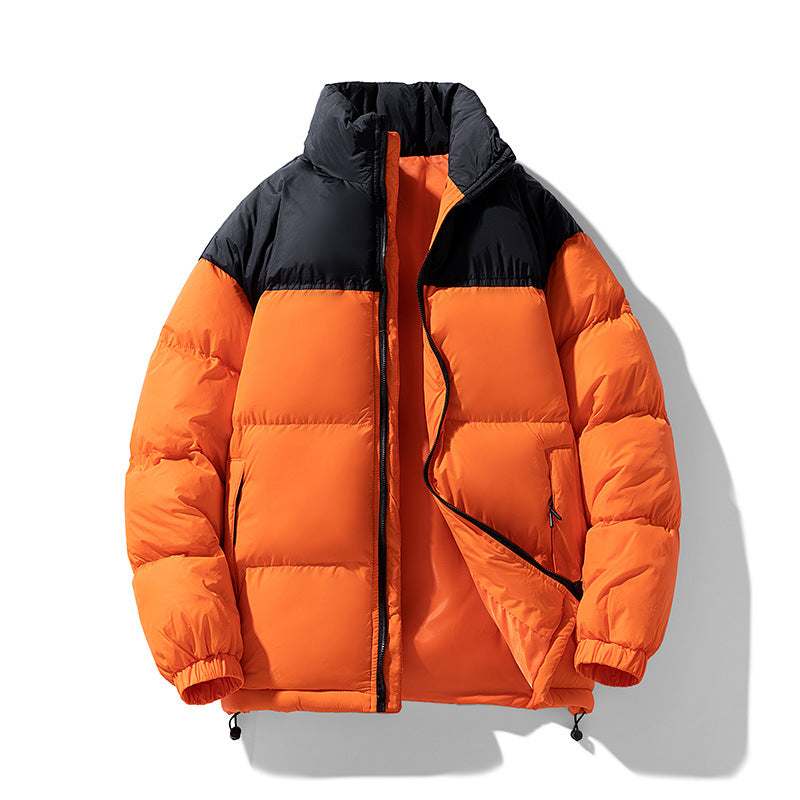 Men's padded thermo down imitation jacket with high stand-up collar and drawstring Mune Fashion
