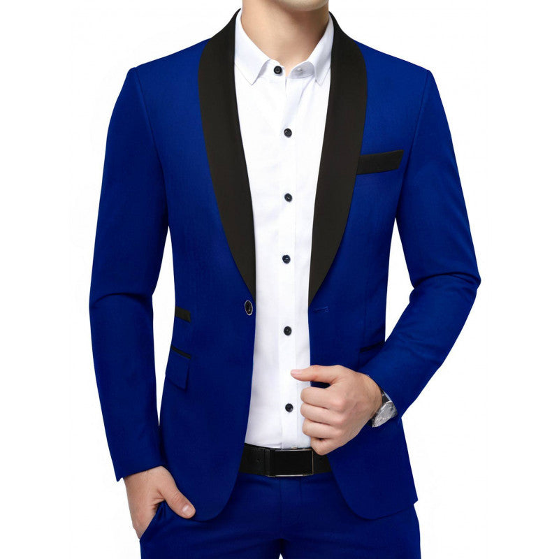 Men's Slim Fit Evening Suit Jacket in Tuxedo Style with Shawl Collar Mune Fashion