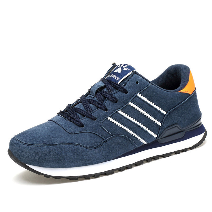 Men's Perforated Low-Top Retro Running Sneaker with Cushioned EVA Midsole Mune Fashion