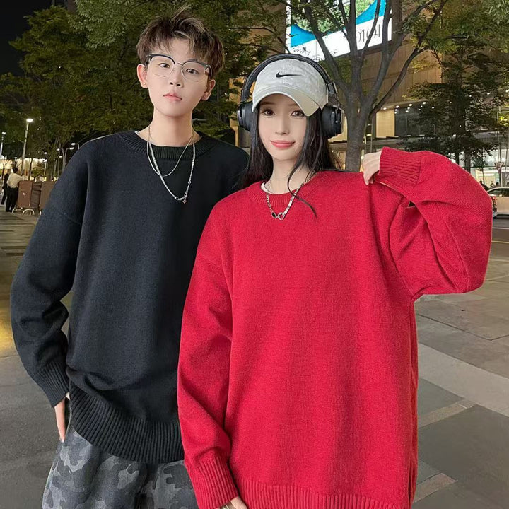 Women Oversized Knit Sweater Mune Fashion