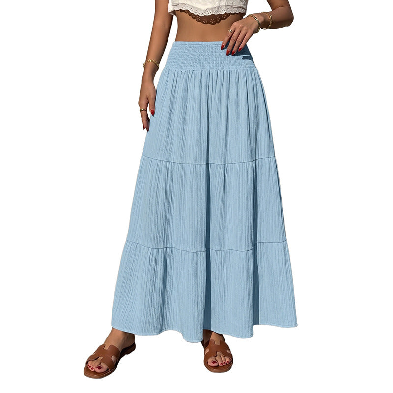Women Longer Ruffle Skirt Mune Fashion