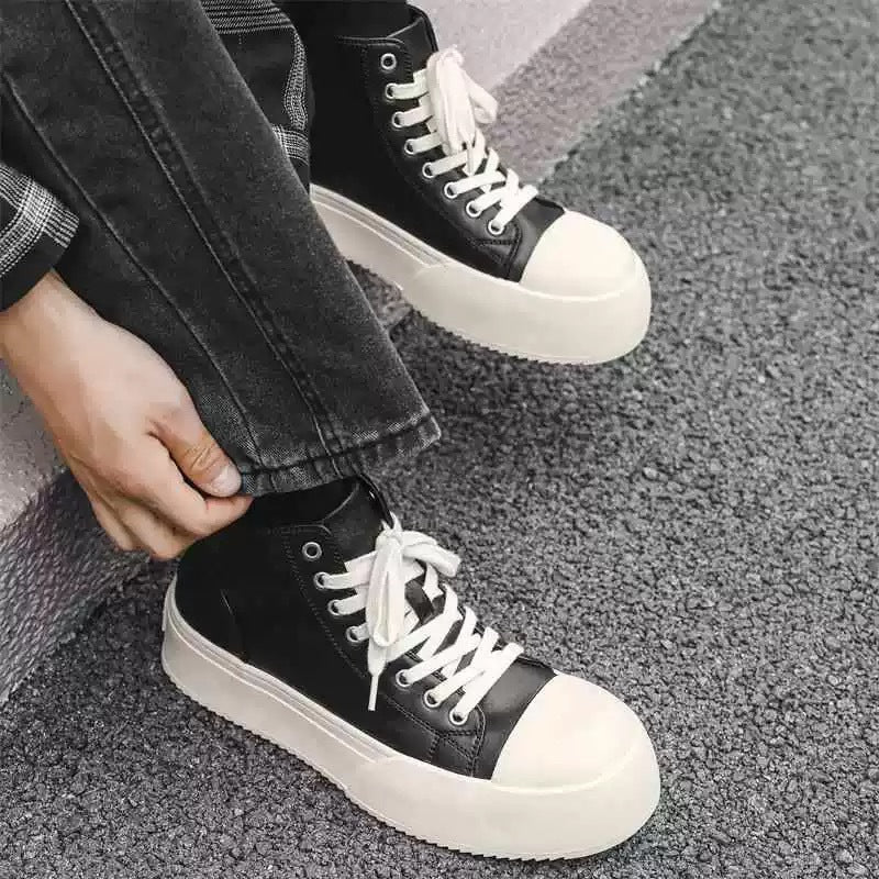 Women's High Top Sneakers with Fashionable Design and Comfortable Sole Mune Fashion