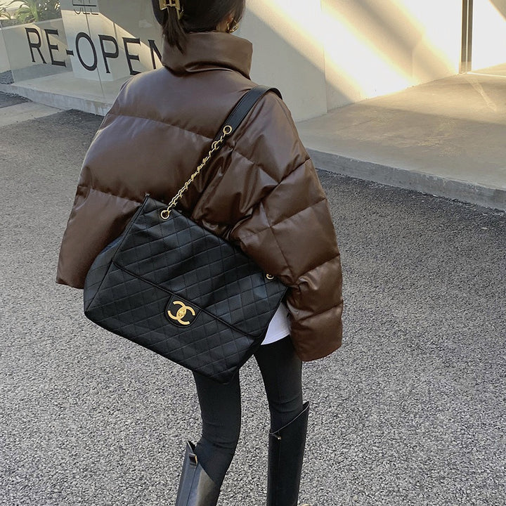 Women Stylish Cropped Down Jacket Mune Fashion
