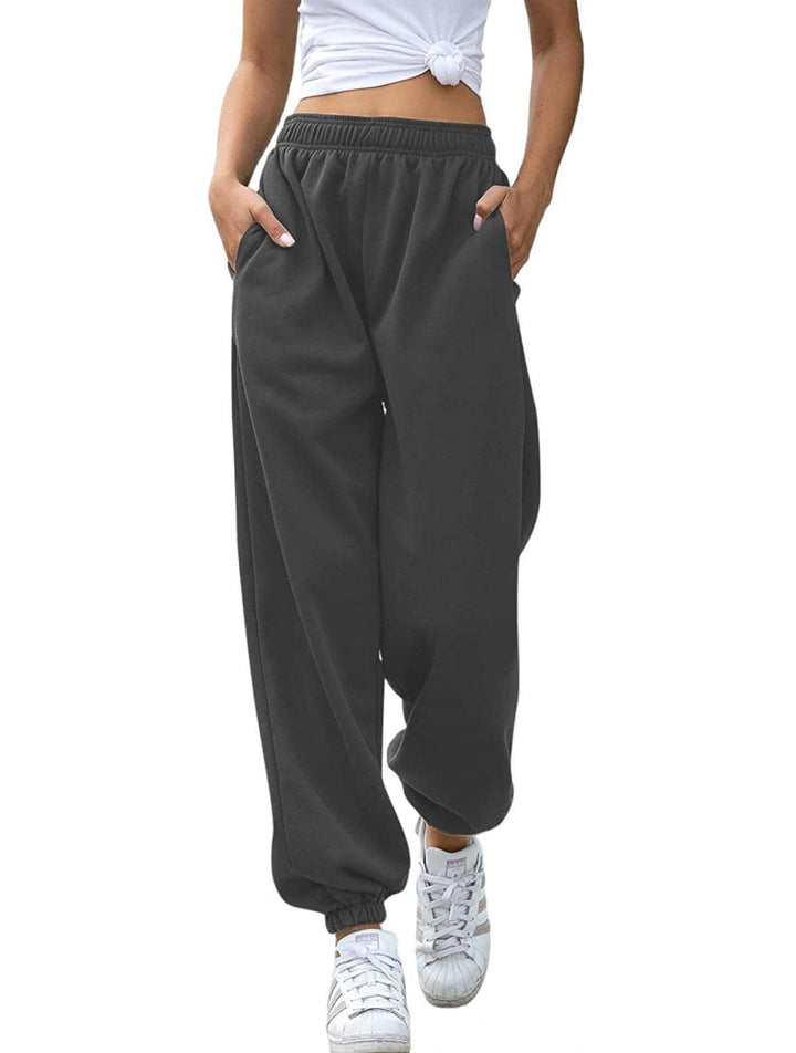 Women's cozy lounge jogging suit set with oversized hoodie and elastic high-waist jogging pants Mune Fashion