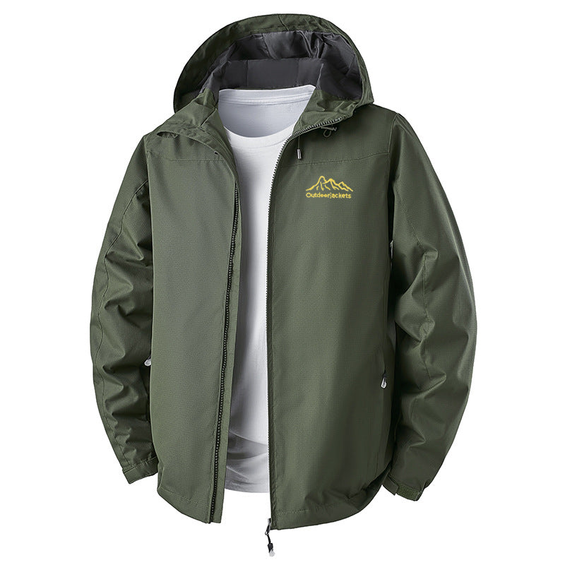 Men's Technical Outdoor Jacket with Adjustable Hood Design Mune Fashion