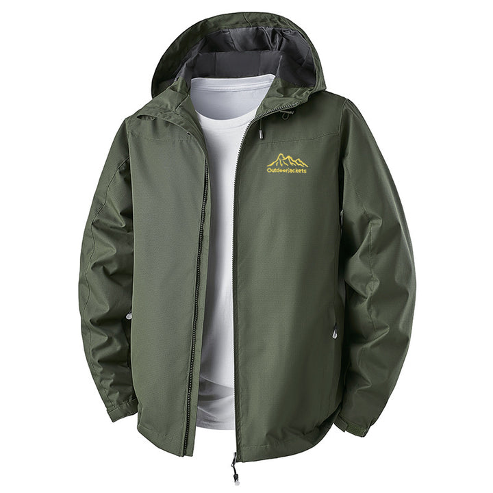 Men's Technical Outdoor Jacket with Adjustable Hood Design Mune Fashion