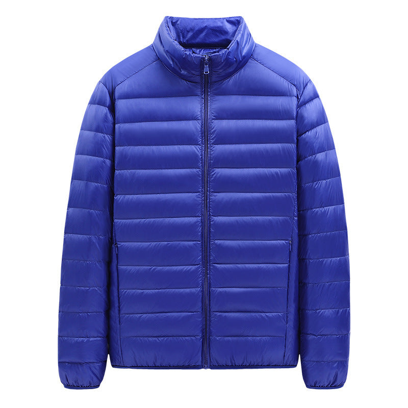 Men's nan ultralight quilted jacket with stand-up collar and full-length zipper Mune Fashion