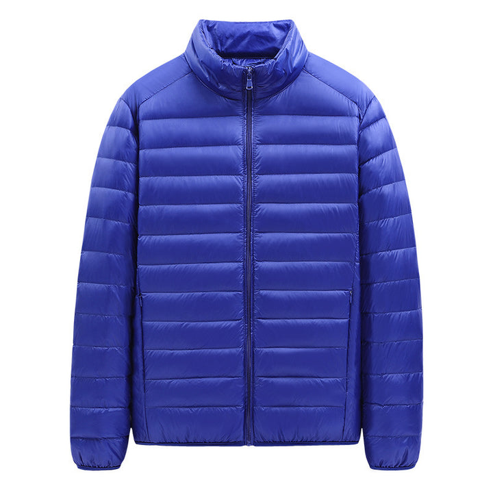Men's nan ultralight quilted jacket with stand-up collar and full-length zipper Mune Fashion