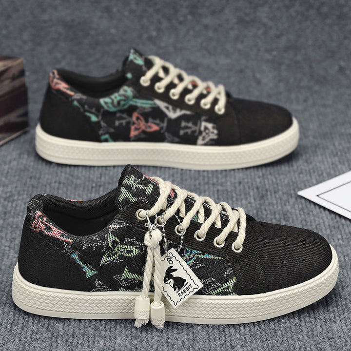 Women's Fashion Sneakers with Unique Textile Design Mune Fashion