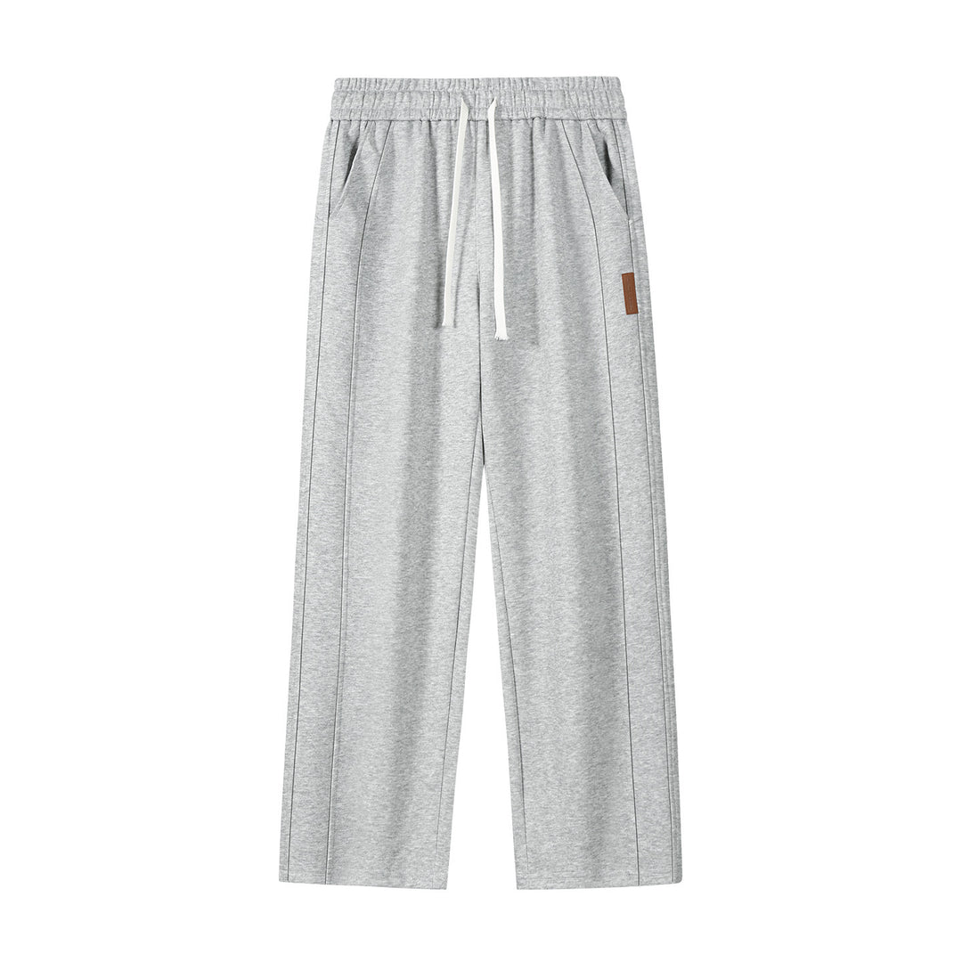 Women's Wide Lounge Sweatpants with Drawstring and Straight Leg Mune Fashion