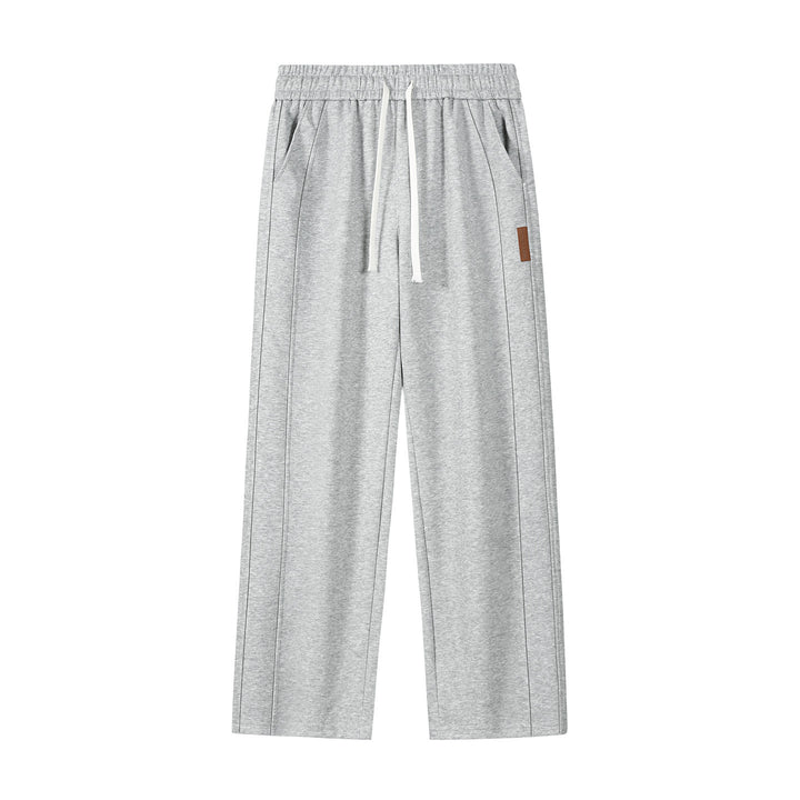 Women's Wide Lounge Sweatpants with Drawstring and Straight Leg Mune Fashion
