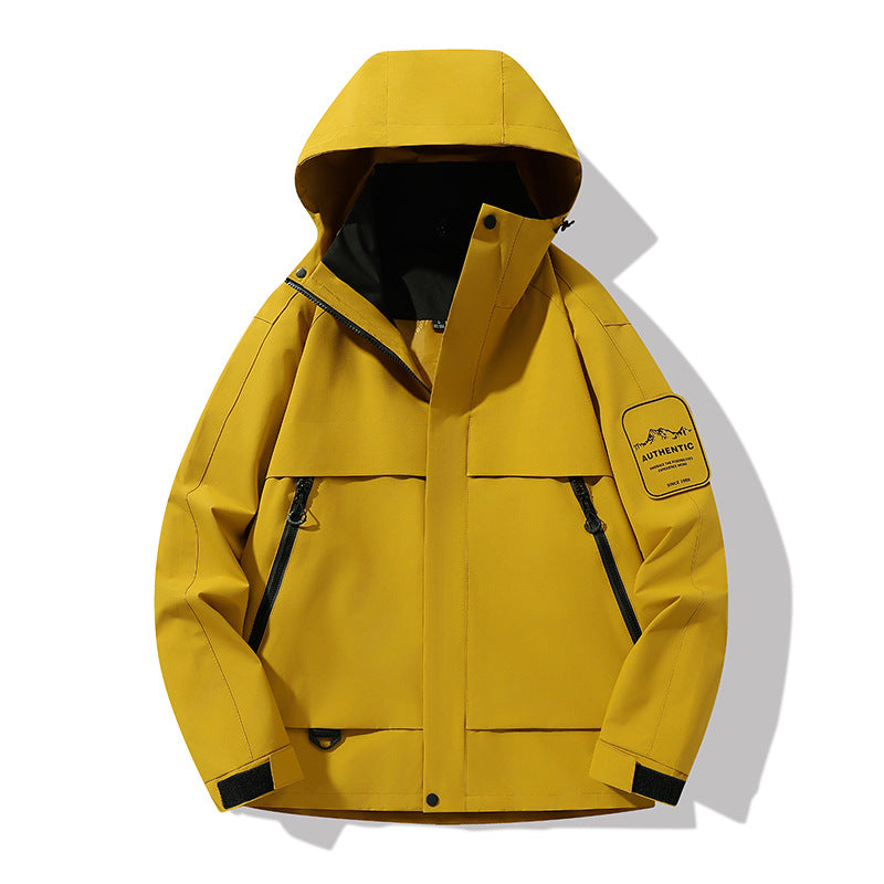 Men's multifunctional waterproof softshell rain jacket with removable fleece inner jacket Mune Fashion