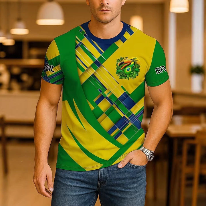 Unisex nan sports Fan jersey in retro cut with contrasting stripes and distinctive chest print Mune Fashion