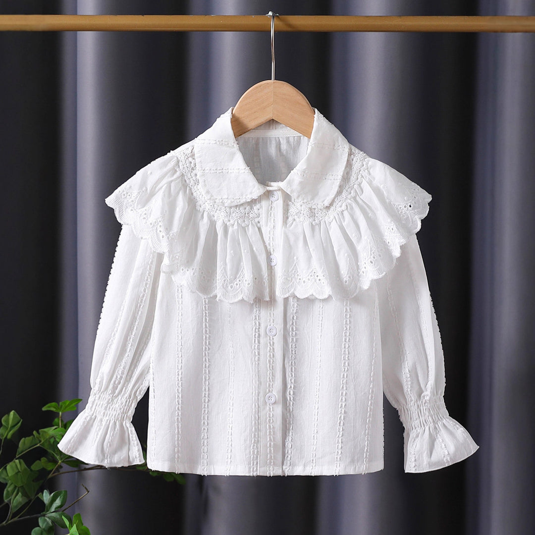 Women playful blouse with voluminous collar Mune Fashion