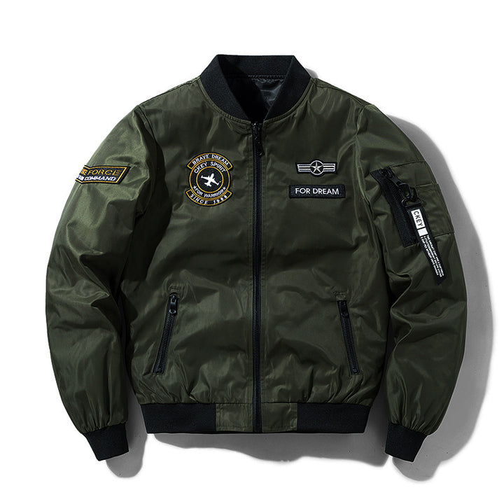 Men's sporty bomber jacket with practical pockets and stylish design Mune Fashion