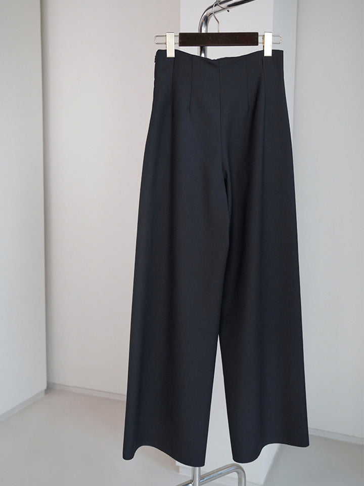 Women Elegant and Wide Fabric Pants Mune Fashion