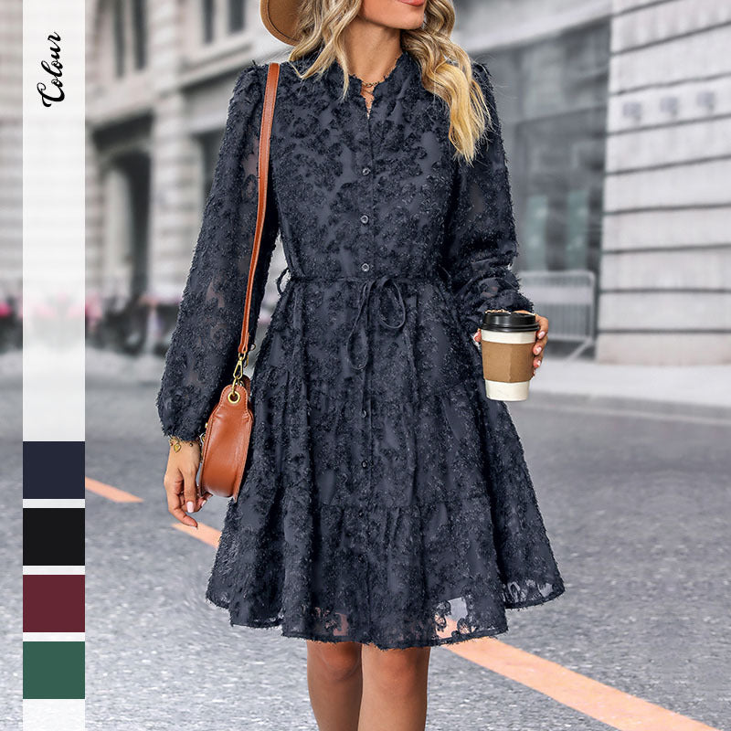 Women’s Blouse Dress with Ruffles Mune Fashion