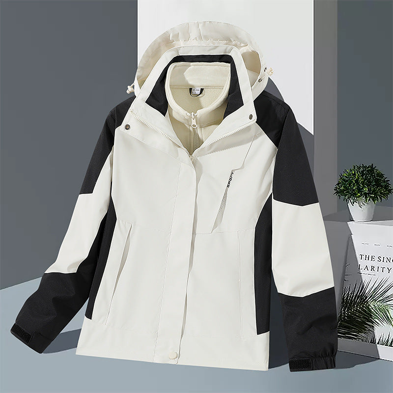 Men's windproof softshell jacket with integrated microfleece inner layer and adjustable hood Mune Fashion