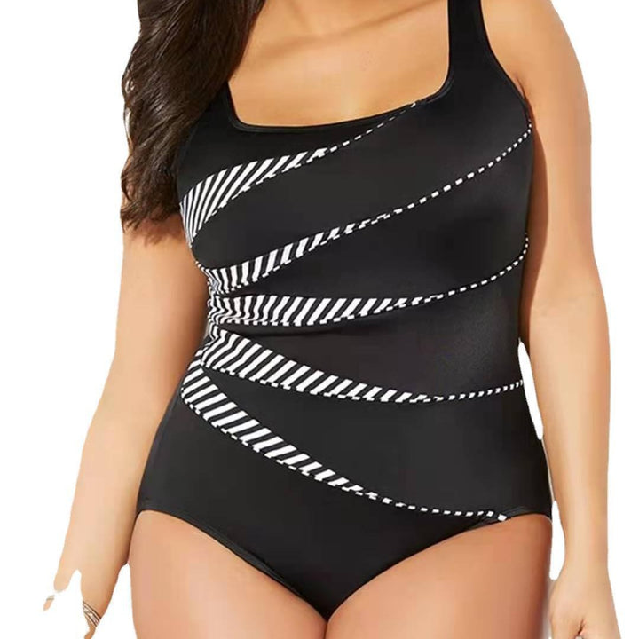 Women's one-piece swimsuit with floral design and wide straps Mune Fashion