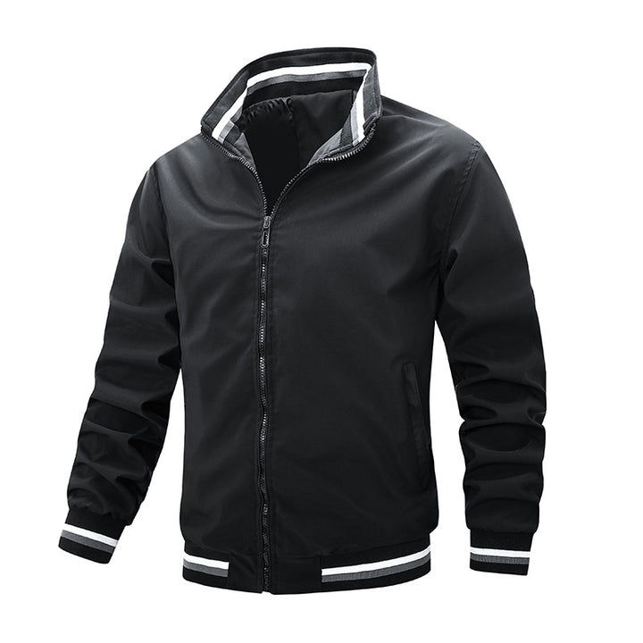 Men's sporty transitional jacket with contrasting accents Mune Fashion