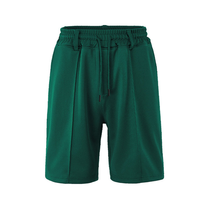 Men's nano technical mesh structure shorts with crease, belt loops and elastic drawstring waistband Mune Fashion