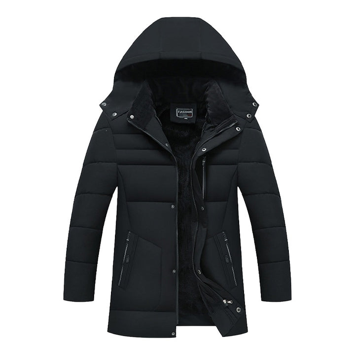 Men's Padded Parka Jacket with Hood, Teddy Lining & Windproof Insulation Mune Fashion