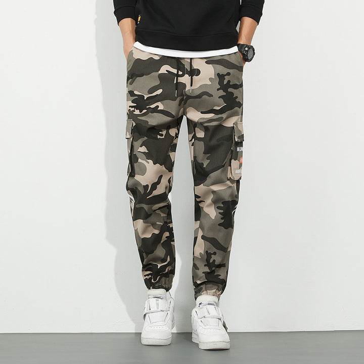Men's Urban Camouflage Jogger with Utility Pockets and Elastic Ankle Hem Mune Fashion