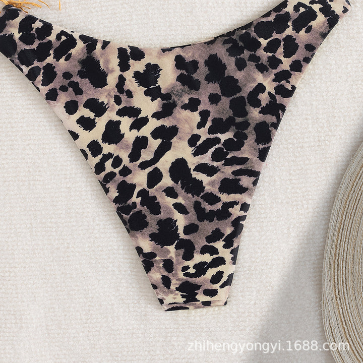 Women's High-Cut Bikini Bottom with Animal Print Mune Fashion