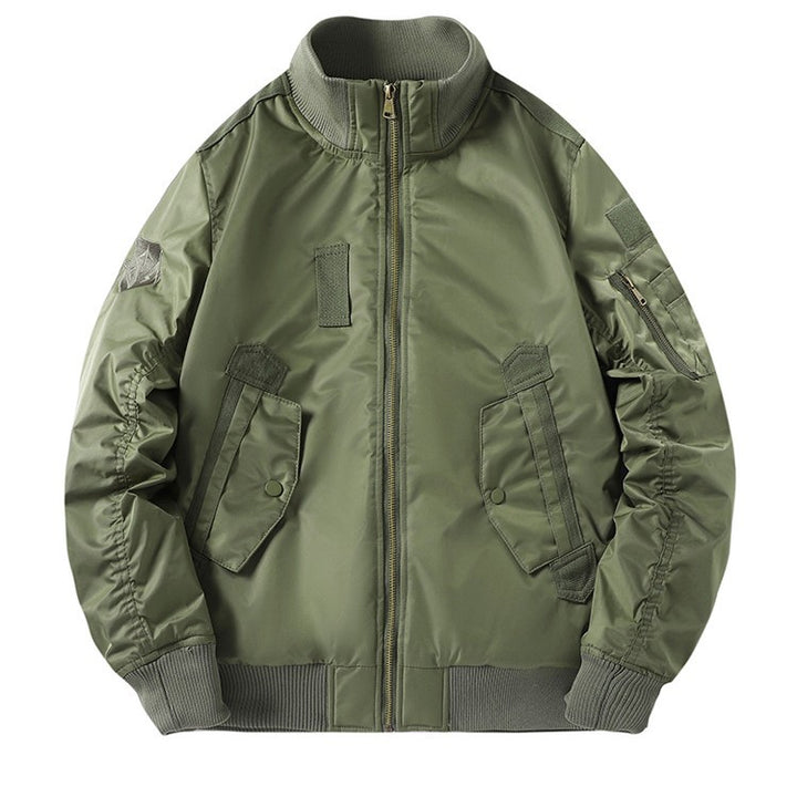 Men's Fashionable Bomber Jacket with Utility Pockets Mune Fashion