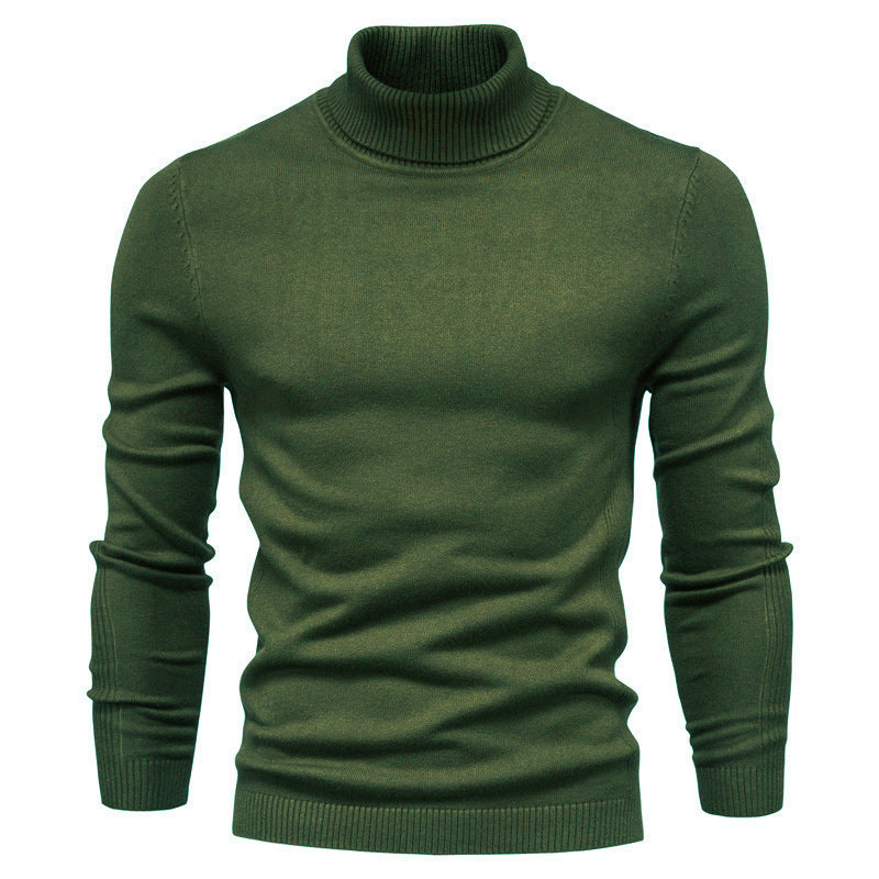 Men's Fashionable Turtleneck Sweater Made Of Fine Merino Wool Mune