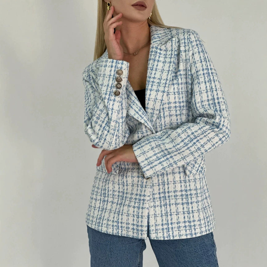Women Elegant Classic Blazer Jacket