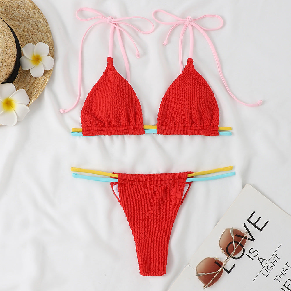 Women's bikini set with adjustable straps and combined elastic waistband Mune Fashion