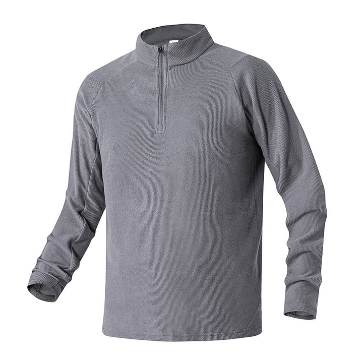 Herren Atmungsaktives Thermo‑Waffelshirt mit Halbzip und Raglanärmeln Mune Fashion