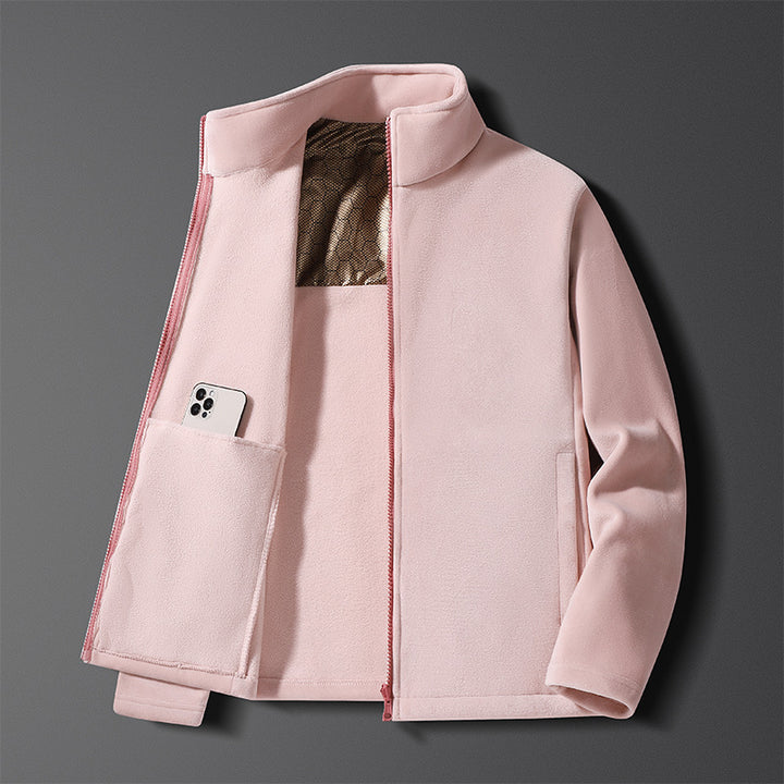 Women's fleece jacket with high-quality inner layer