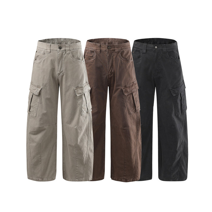 Damen Weite Baumwoll‑Cargo‑Culotte mit Multifachtaschen Mune Fashion