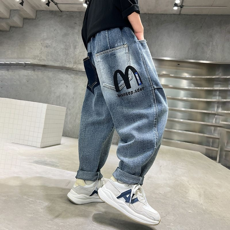 Unisex casual baggy jeans with creative design elements Mune Fashion