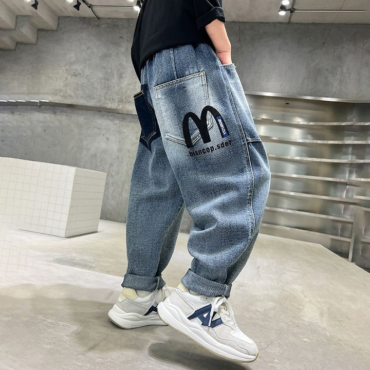 Unisex casual baggy jeans with creative design elements Mune Fashion