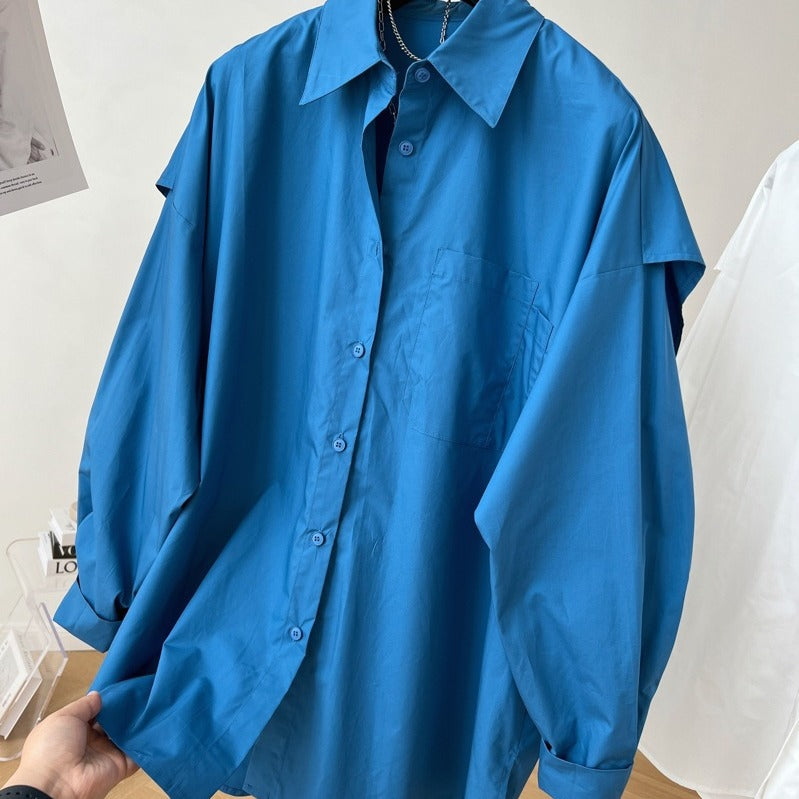 Women Oversized Shirt Blouse Mune Fashion