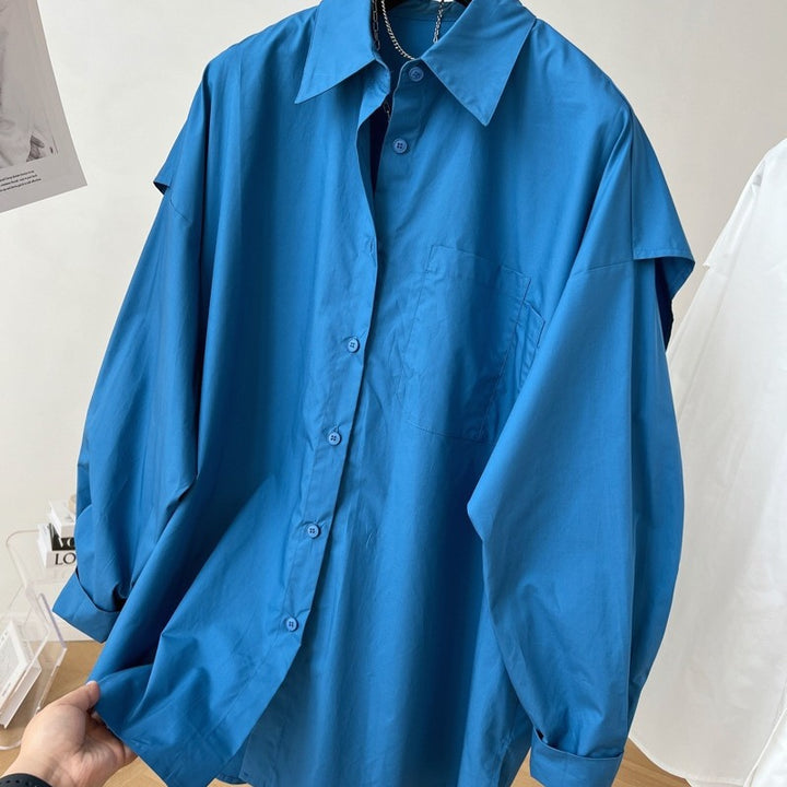 Women Oversized Shirt Blouse Mune Fashion