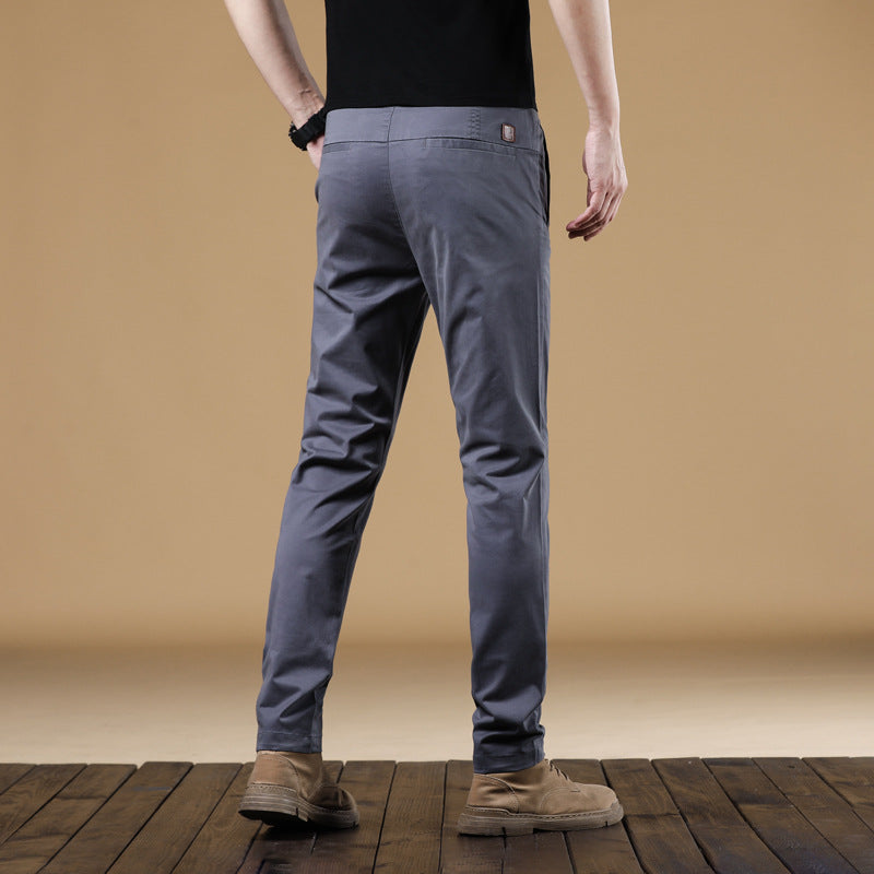 Men's loose-fitting cotton chinos with comfort waistband and subtle stretch Mune Fashion