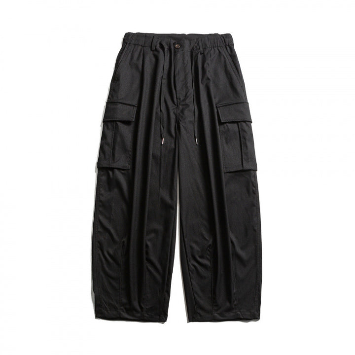 Men's cargo pants in baggy cut with drawstring and large flap pockets Mune Fashion
